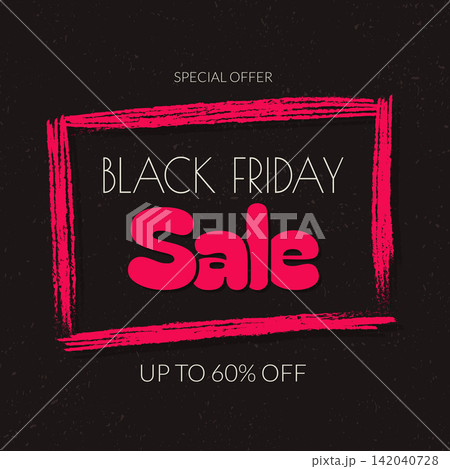black friday square pink textured banner vector illustration black friday square pink textured banner vector illustration 142040728