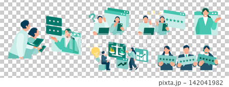 A business concept illustration illustrating how to acquire new customers and improve customer success through the introduction of chatbots. A business concept illustration illustrating how to acquire new customers and improve customer success through the introduction of chatbots. 142041982