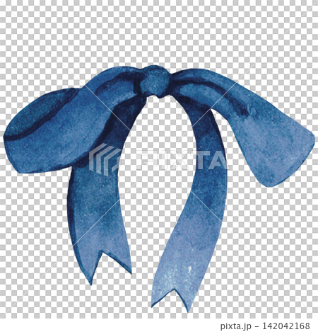 Dark Blue Ribbon Bow Dark Blue Ribbon Bow 142042168