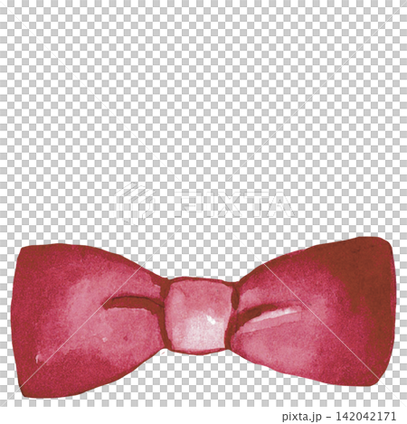 Red Satin Ribbon Bow 142042171
