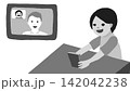 オンライン英会話をする男の子 142042238
