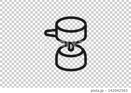 Sierra cup line art icon Sierra cup line art icon 142042563