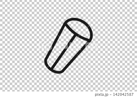 Sleeping bag line art icon Sleeping bag line art icon 142042587