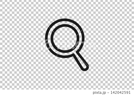 Line art icon of a frying pan for camping cooking Line art icon of a frying pan for camping cooking 142042591