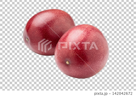 Two PNG images of cut-out passion fruit from Kagoshima Prefecture. Two PNG images of cut-out passion fruit from Kagoshima Prefecture. 142042672