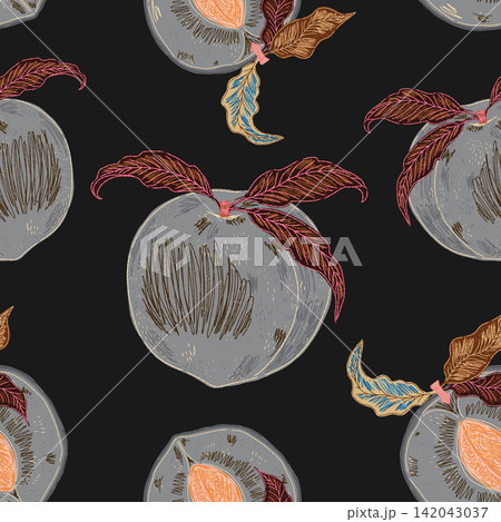 seamless pattern with pears seamless pattern with pears 142043037