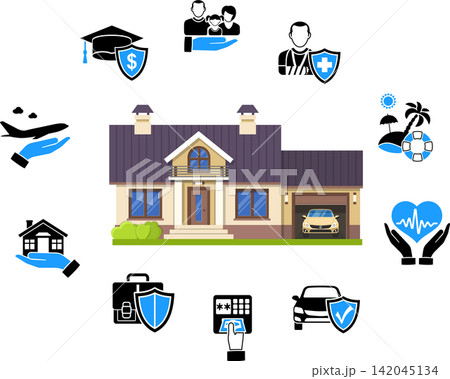 Insurance Services Concept Insurance Services Concept 142045134