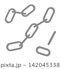 シンプルな鎖（チェーン）のイラスト 142045338