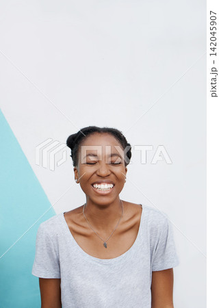 Black woman, smile or wow with face, choice or eyes closed in hope, thinking or future announcement. Gen z female student, happy or excited at surprise, dream or idea of miracle of inspiration Black woman, smile or wow with face, choice or eyes closed in hope, thinking or future announcement. Gen z female student, happy or excited at surprise, dream or idea of miracle of inspiration 142045907