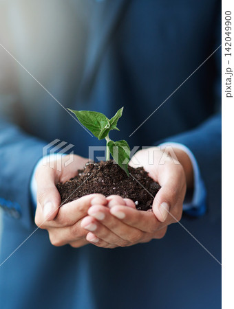 Hand, leaf and soil for sustainability innovation, environmental awareness and clean energy for eco friendly. Person, plant and grow for unity support and ecology for hope, growth and help nature Hand, leaf and soil for sustainability innovation, environmental awareness and clean energy for eco friendly. Person, plant and grow for unity support and ecology for hope, growth and help nature 142049900