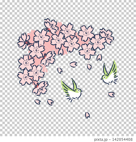 櫻花和小鳥 櫻花和小鳥 142054408