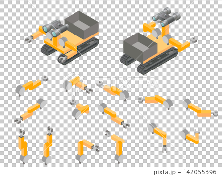 Autonomous Driving Robot and Movable Arm Parts Material Set Autonomous Driving Robot and Movable Arm Parts Material Set 142055396