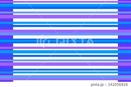 ボーダー模様　白背景　ブルー 142056928