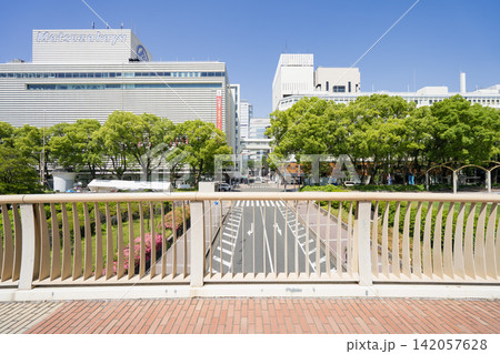 名古屋・栄・都市風景　エンゼルブリッジからの眺め　松坂屋名古屋店 142057628