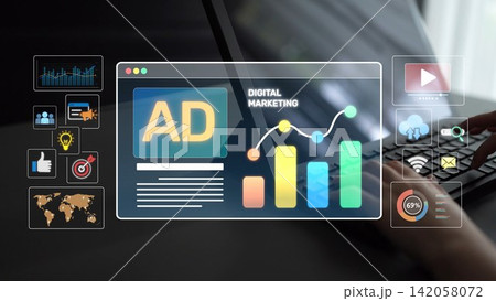 Online Ads Strategy and Digital Content Marketing for Business Growth Muxer 142058072