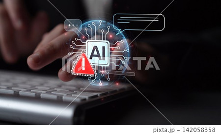 AI Prompt Error Warning in Chat Interface with Alert and System Issue Muxer AI Prompt Error Warning in Chat Interface with Alert and System Issue Muxer 142058358
