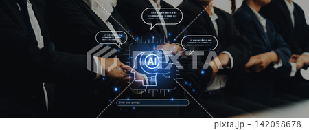 AI Prompt Engineering Interface with Neural Chip and Virtual Chatbot. Corpus 142058678