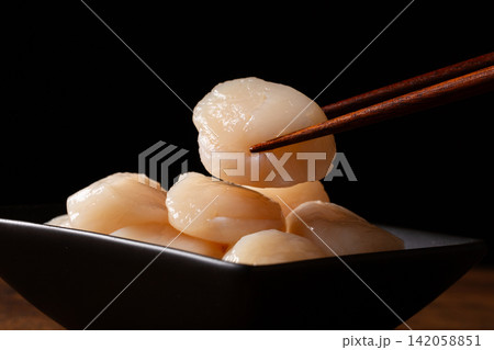 帆立の刺身 帆立の刺身 142058851