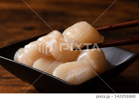 帆立の刺身 帆立の刺身 142058860