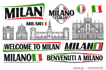 Vector set for Milan Vector set for Milan 142059101