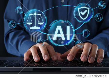 AIガバナンスとコンプライアンスのフレームワーク。責任あるAIの導入。規制コンプライアンスと倫理的な 142059143
