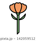 カーネーションのイラスト カーネーションのイラスト 142059512
