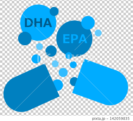 健康対策のカプセルのDHAとEPAサプリメント 健康対策のカプセルのDHAとEPAサプリメント 142059835