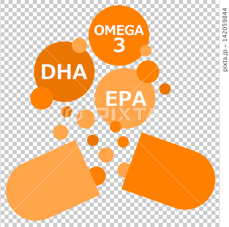 DHA and EPA supplement capsules for health support DHA and EPA supplement capsules for health support 142059844