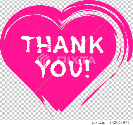 Thank You! - The words "Thank You!" are written in a handwritten style and decorated with hearts. Thank You! - The words "Thank You!" are written in a handwritten style and decorated with hearts. 142061975