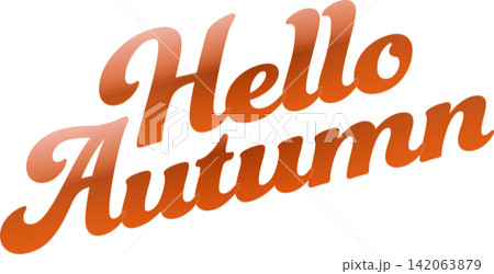 Hello Autumn - 秋を歓迎する、Hello Autumn(ハロー・オータム)のロゴマーク Hello Autumn - 秋を歓迎する、Hello Autumn(ハロー・オータム)のロゴマーク 142063879