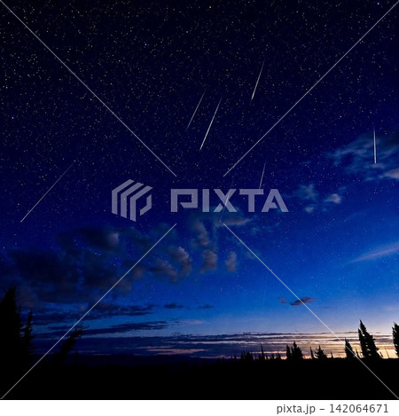 ペルセウス座流星群 ペルセウス座流星群 142064671