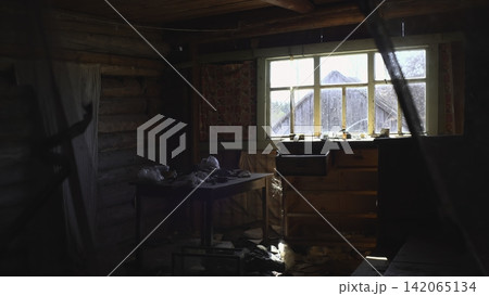 Serene Mountain Retreat. Calm Countryside Setting Illuminated By Gentle Sunlight And Nostalgic Decor. Media Serene Mountain Retreat. Calm Countryside Setting Illuminated By Gentle Sunlight And Nostalgic Decor. Media 142065134