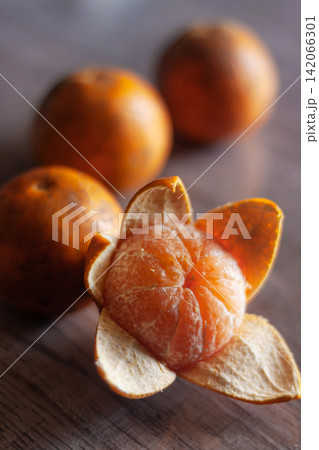 Fresh oranges packed with vitamins fiber and nutrients supporting wellness energy and healthy living. 142066301