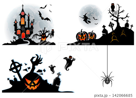 Happy Halloween Party Banners Happy Halloween Party Banners 142066685