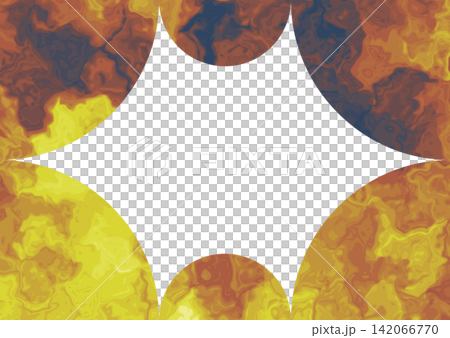 Flames and blue watercolor diamond frame Flames and blue watercolor diamond frame 142066770