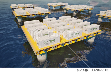 Floating energy storage systems on offshore platform Floating energy storage systems on offshore platform 142068816