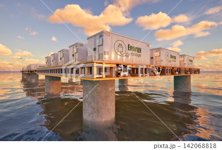 Floating energy storage systems on offshore platform Floating energy storage systems on offshore platform 142068818