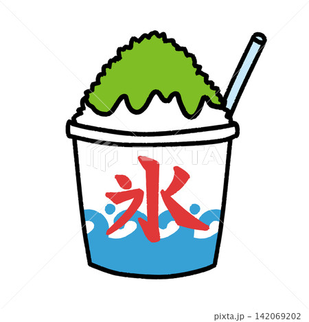 かき氷　メロン 142069202
