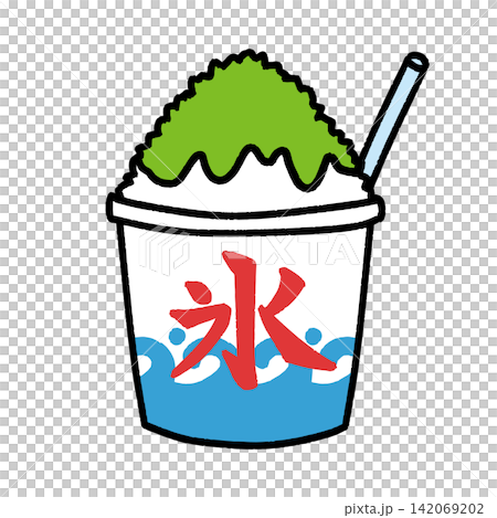 かき氷　メロン 142069202