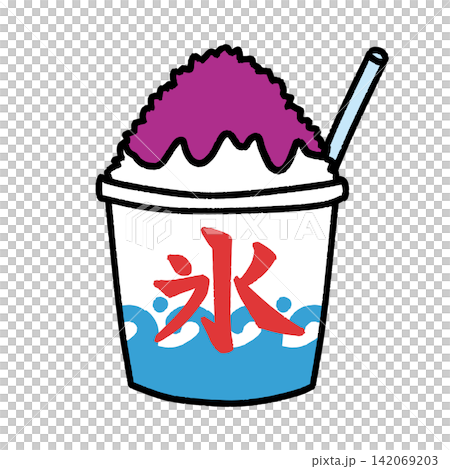 かき氷　ぶどう 142069203