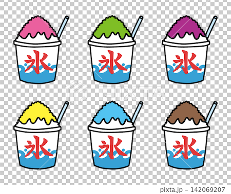 かき氷セット かき氷セット 142069207