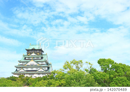 大阪府大阪市、大阪城の風景 大阪府大阪市、大阪城の風景 142070489