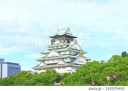 大阪府大阪市、大阪城の風景 142070492
