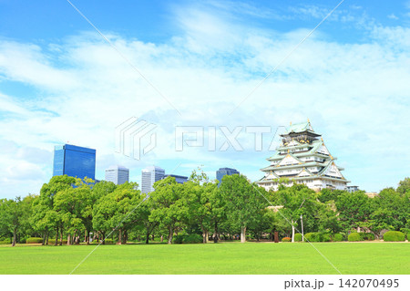大阪府大阪市、大阪城の風景 大阪府大阪市、大阪城の風景 142070495