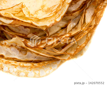 Pancakes lying on a plate. Pancakes lying on a plate. 142070552