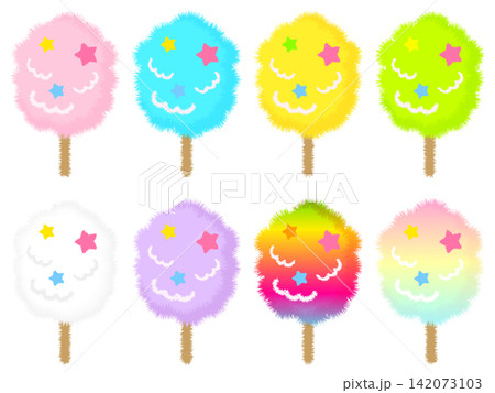 わたあめのイラスト素材セット3 わたあめのイラスト素材セット3 142073103