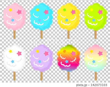 わたあめのイラスト素材セット3 わたあめのイラスト素材セット3 142073103