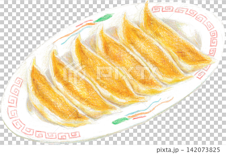 餃子插圖（手繪風格） 142073825