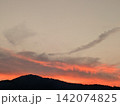 雲、夕景 142074825