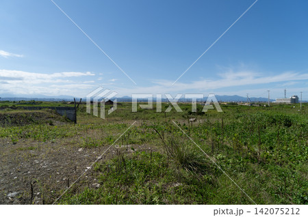 宮城県仙台市若林区荒浜 荒浜地区の景色 宮城県仙台市若林区荒浜 荒浜地区の景色 142075212